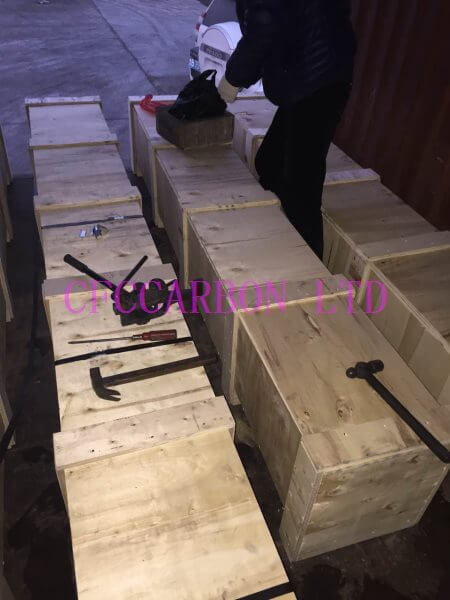 packing of resin graphite tubes