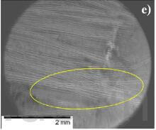 SEM micrograph of 2D CC composite test specimens-800C