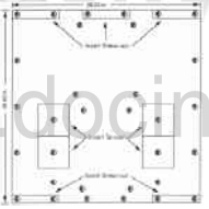 layout of test specimens from the radiator panel for dstrucitve testing