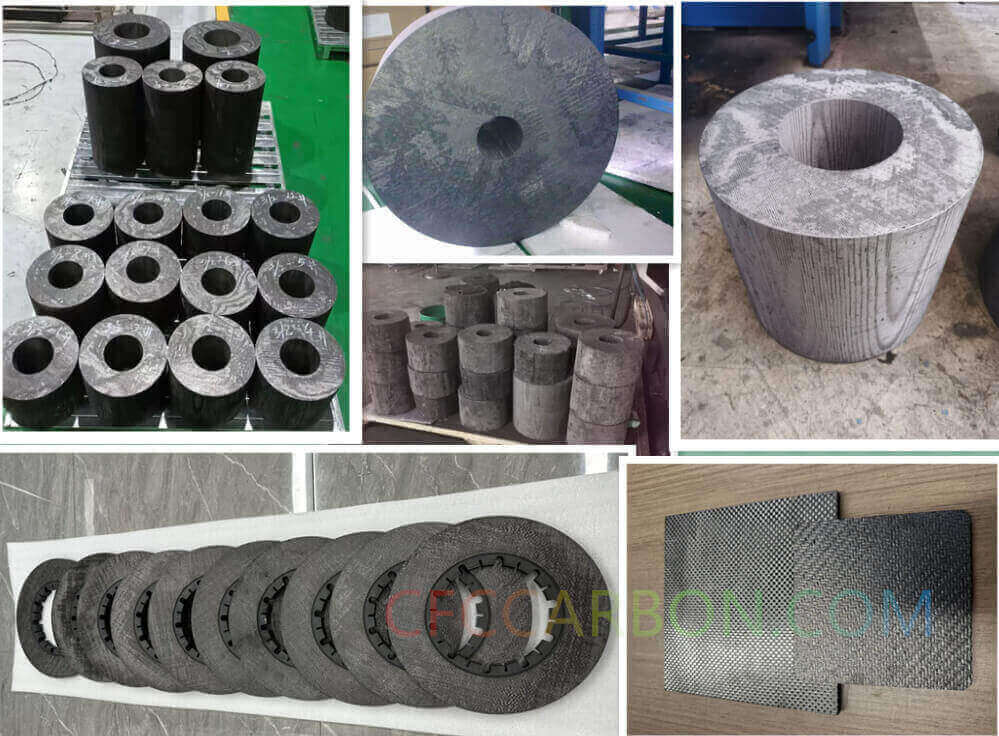 2D 3D 4D 5D carbon fiber composite material manufacturer factory -airplane brake disc plates sheets U L profiles-2D(6)
