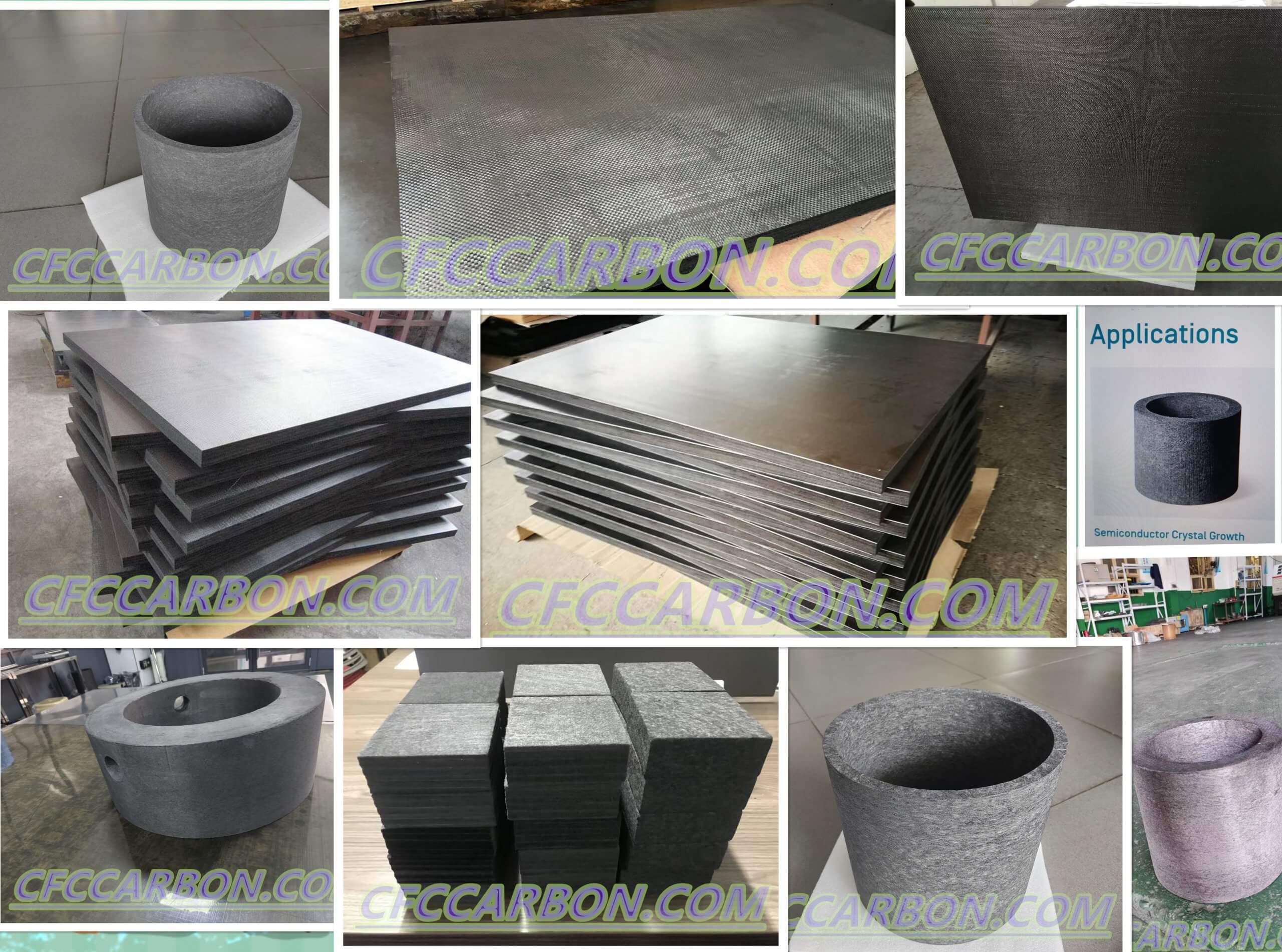 carbon graphite felt insulation soft hard rigid board short long fiber chopped material manufacturer factory China (B)